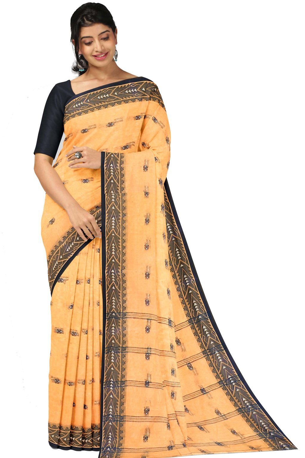 Brown Pure Cotton Urvi Tant Saree (1170)
